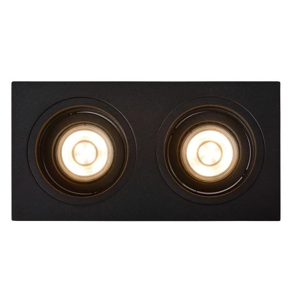 Lucide EMBED - Recessed spotlight - 2xGU10 - Black - detail 2